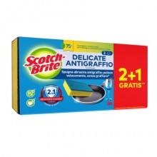 Spugna abrasiva antigraffio Scotch-Brite® Delicate cardboard conf. 2+1 OMAGGIO 110x24x207 mm - 7100364405