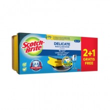 Spugna salva unghie Scotch-Brite® Antigraffio Delicate Nailsaver - conf. 2+1 OMAGGIO 46x90x201 mm - 7100350160