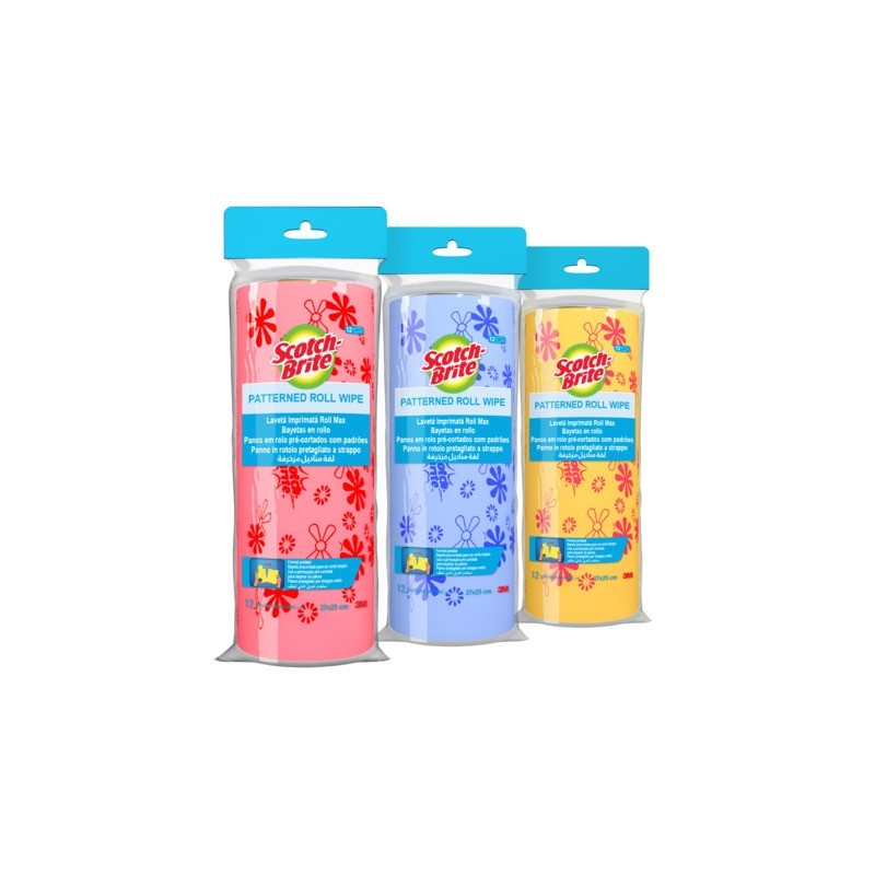 Rotolo da 12 panni Scotch-Brite™ pretagliati multiuso 90x155x440 mm 7100137149