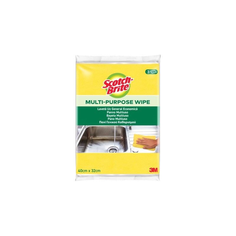 Panni multiuso Scotch-Brite® 15x200x160 mm - conf. 3 pz - 7100216912