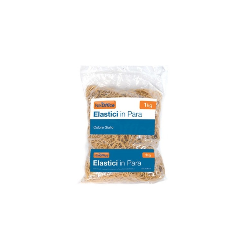 Elastici in para Nikoffice in busta da 1 kg Ø 40 mm 06NIK003