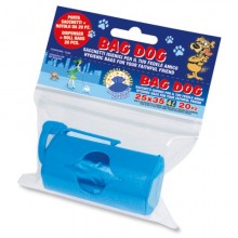 Porta sacchetti + rotolo sacchi igienici profumati Peter Pan Plast Bag Dog conf. 20 pz 25x35 cm - DOG25DI