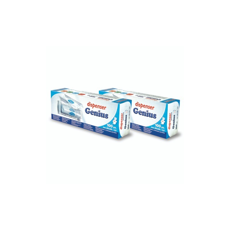 Dispenser di sacchi frigo Genius con clips adesive Peter Pan Plast conf. 100 pz 20x35 cm - GENF20