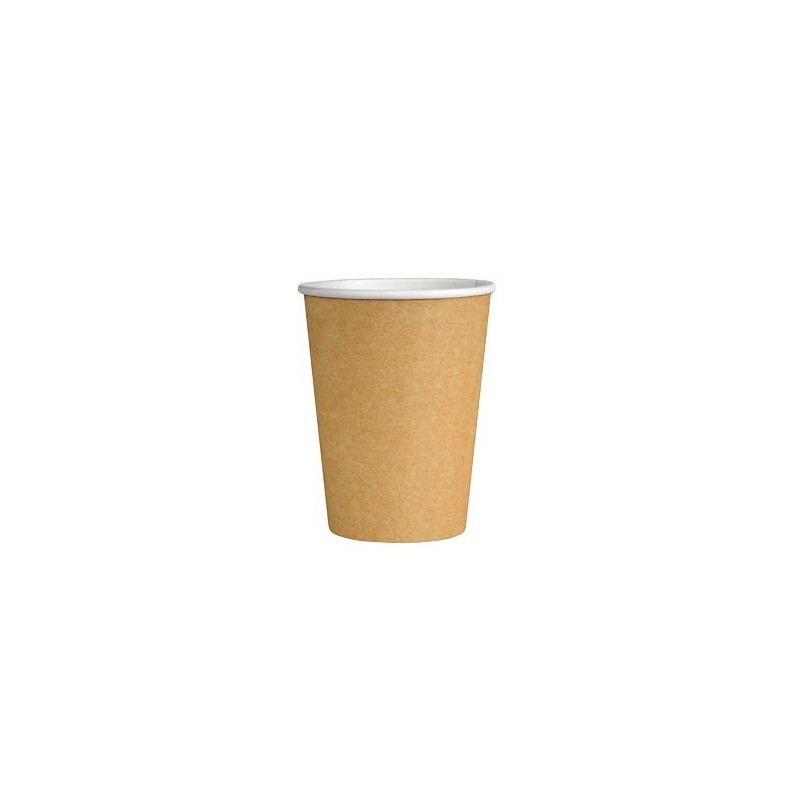 Bicchieri in cartoncino kraft Ristocart imbustati in carta singolarmente conf. 25 pz 50 cl - KB200621