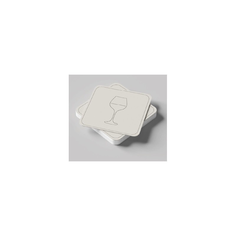 Sottobicchieri in cartoncino vegetale Ristocart - conf. 250 pz 10x10 cm SOTB-CT25010Q