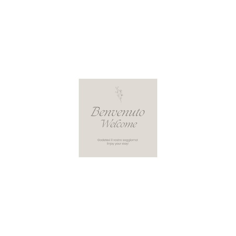 Cartolina di benvenuto Ristocart conf. 250 pz 15x15 cm CARD1515250