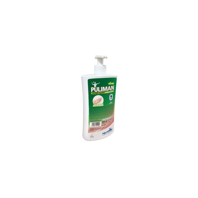 Sapone liquido certificato Ecolabel Nettuno Puliman con dosatore 500 ml 877