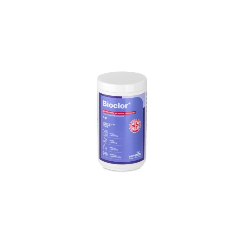 Disinfettante in compresse a base di cloro PMC Nettuno Bioclor in compresse da 1 g 500 g - 01454