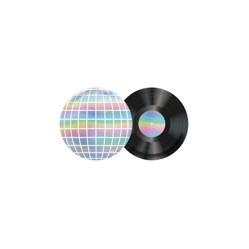 Piatti Big Party a tema Music Party Ø 22 cm - conf. 6 pz - 76561 (Conf.3)