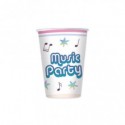 Bicchieri Big Party a tema Music Party 250 ml - conf. 6 pz - 76563 (Conf.3)