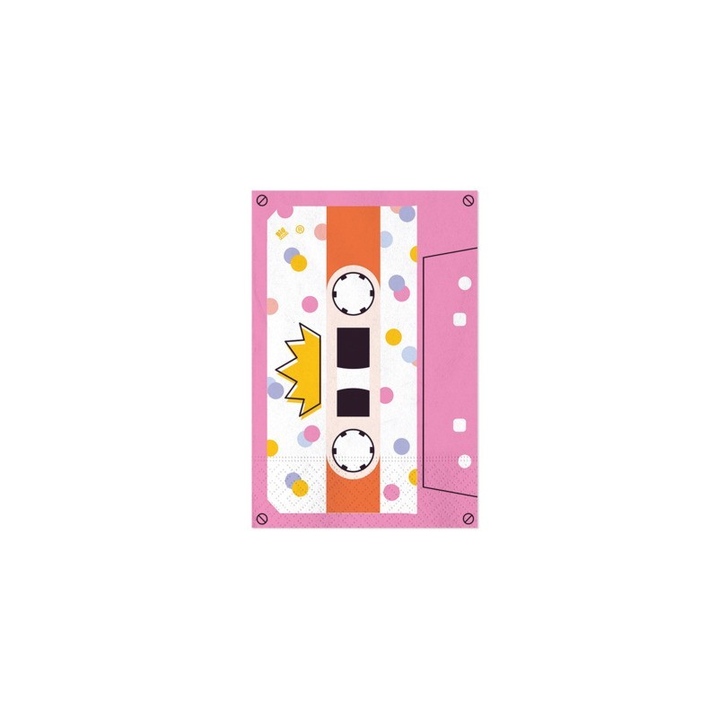 Tovaglioli Big Party a tema Music Party 33x33 cm - conf. 16 pz - 76564 (Conf.3)