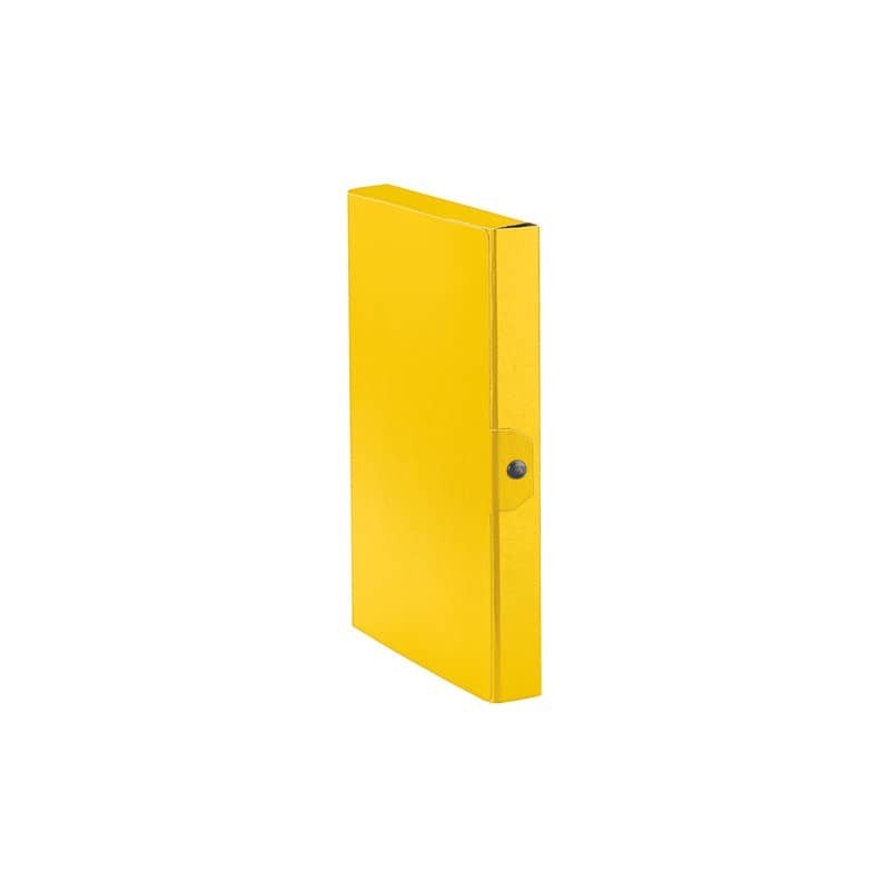Cartelle portaprogetti Esselte C24 EUROBOX dorso 4 cm presspan biverniciato giallo - 390324090 (Conf.5)