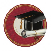 Piatti Big Party a tema Laurea Ad Maiora Ø 25 cm - conf. 6 pz - 76169 (Conf.3)