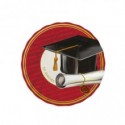 Piatti Big Party a tema Laurea Ad Maiora Ø 20 cm - conf. 6 pz - 76170 (Conf.3)