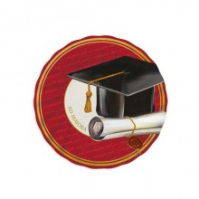 Piatti Big Party a tema Laurea Ad Maiora Ø 20 cm - conf. 6 pz - 76170 (Conf.3)