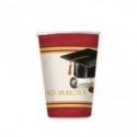 Bicchieri Big Party a tema Laurea Ad Maiora 250 ml - conf. 6 pz - 76171 (Conf.3)