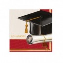 Tovaglioli Big Party a tema Laurea Ad Maiora 25x25 cm - conf. 16 pz - 76173 (Conf.3)