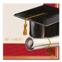Tovaglioli Big Party a tema Laurea Ad Maiora 33x33 cm - conf. 16 pz - 76172 (Conf.3)