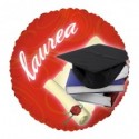 Palloncino foil tondo Big Party a tema Laurea Ø 45 cm - 60435 (Conf.3)