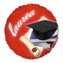 Palloncino foil tondo Big Party a tema Laurea Ø 45 cm - 60435 (Conf.3)