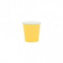 Bicchieri in carta di pura cellulosa Ecolor 80 ml - giallo - conf. 25 pz - 74096 (Conf.2)