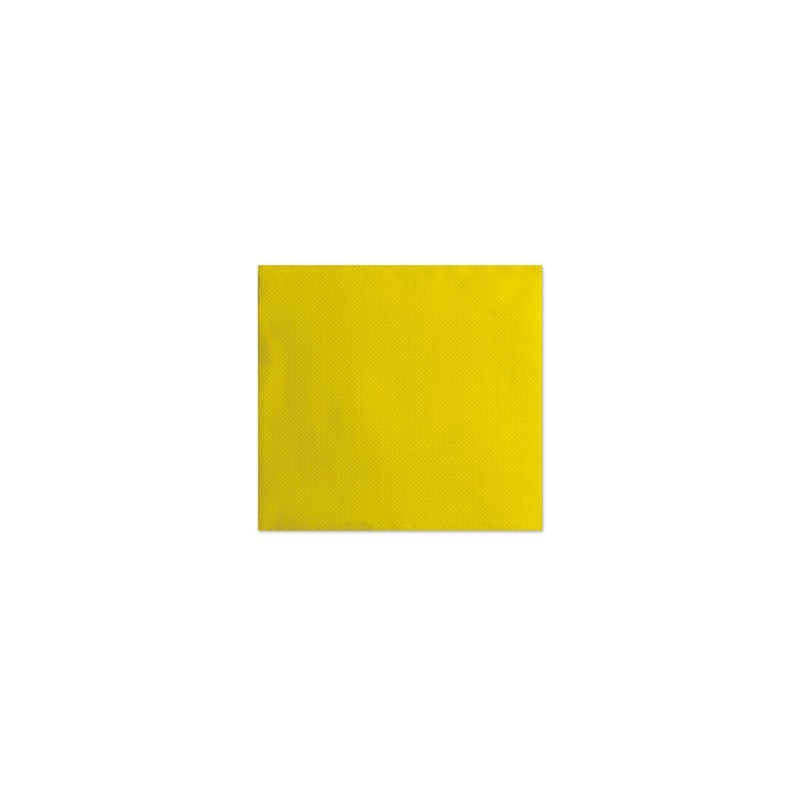 Tovaglioli in carta di pura cellulosa Ecolor 2 veli 25x25 cm - giallo - conf. 50 pz - 75080 (Conf.2)
