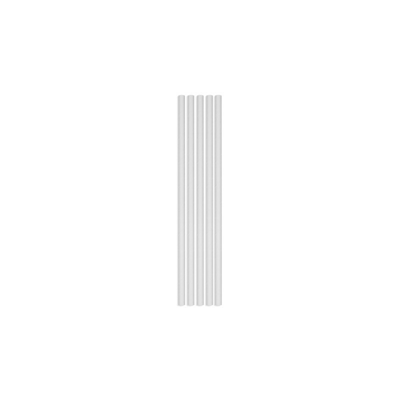 Cannucce in carta Ecolor Ø 0,5 cm bianco - conf. 50 pz - 74249 (Conf.4)