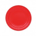 Piatti in carta di pura polpa di cellulosa Ecolor Ø 18 cm - rosso - conf. 25 pz - 74078 (Conf.2)