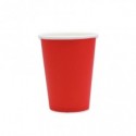 Bicchieri in carta di pura cellulosa Ecolor 250 ml - rosso - conf. 25 pz - 74079 (Conf.2)