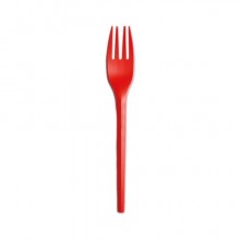 Forchette Ecolor 16 cm rosso - conf. 20 pz - 76387 (Conf.2)