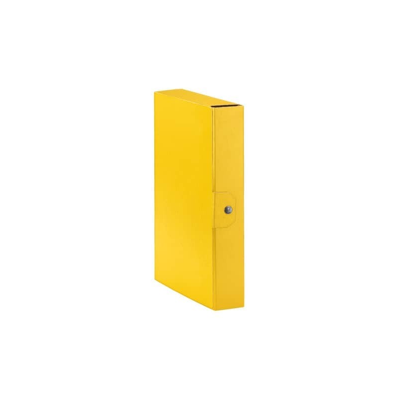 Cartelle portaprogetti Esselte C26 EUROBOX dorso 6 cm presspan biverniciato giallo - 390326090 (Conf.5)