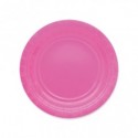 Piatti in carta di pura polpa di cellulosa Ecolor Ø 18 cm - fucsia - conf. 25 pz - 74086 (Conf.2)