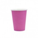 Bicchieri in carta di pura cellulosa Ecolor 250 ml - fucsia - conf. 25 pz - 74087 (Conf.2)