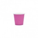 Bicchieri in carta di pura cellulosa Ecolor fucsia 80 ml - conf. 25 pz - 74088 (Conf.2)