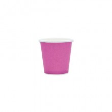 Bicchieri in carta di pura cellulosa Ecolor fucsia 80 ml - conf. 25 pz - 74088 (Conf.2)