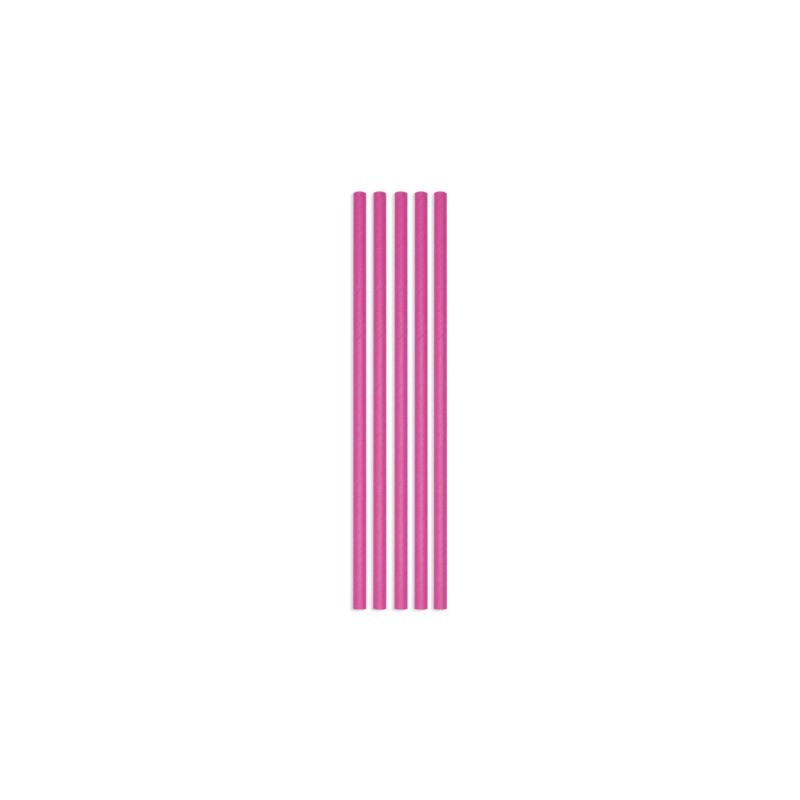 Cannucce in carta Ecolor Ø 0,5 cm fucsia - conf. 50 pz - 74038 (Conf.4)