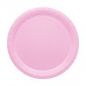 Piatti in carta di pura polpa di cellulosa Ecolor Ø 24 cm - rosa - conf. 25 pz - 74040 (Conf.2)