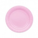 Piatti in carta di pura polpa di cellulosa Ecolor Ø 18 cm - rosa - conf. 25 pz - 74041 (Conf.2)