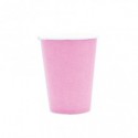Bicchieri in carta di pura cellulosa Ecolor 250 ml - rosa - conf. 25 pz - 74042 (Conf.2)