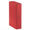 Cartelle portaprogetti Esselte C26 EUROBOX dorso 6 cm presspan biverniciato rosso - 390326160 (Conf.5)