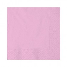Tovaglioli in carta di pura cellulosa Ecolor 2 veli 33x33 cm - rosa - conf. 40 pz - 74502 (Conf.2)