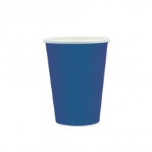 Bicchieri in carta di pura cellulosa Ecolor 250 ml - blu - conf. 25 pz - 74091 (Conf.2)