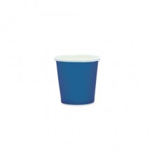 Bicchieri in carta di pura cellulosa Ecolor 80 ml - blu - conf. 25 pz - 74092 (Conf.2)