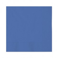 Tovaglioli in carta di pura cellulosa Ecolor 2 veli 33x33 cm - blu - conf. 40 pz - 74507 (Conf.2)