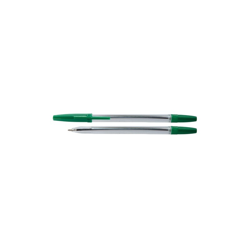 Penna a sfera Office Product - punta 1,0 mm verde - conf. 50 pz - 17015211-02