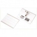 Portabadge trasparente Office Products con clip a spilla conf. 50 pz 90x57 mm 20023311-90