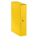 Cartelle portaprogetti Esselte C28 EUROBOX dorso 8 cm presspan biverniciato giallo- 390328090 (Conf.5)