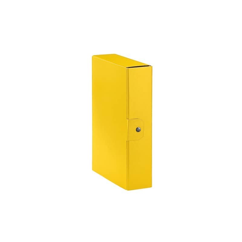 Cartelle portaprogetti Esselte C28 EUROBOX dorso 8 cm presspan biverniciato giallo- 390328090 (Conf.5)