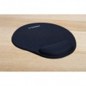 Tappetino per mouse Q-Connect con poggiapolsi in gel nero - KF02213