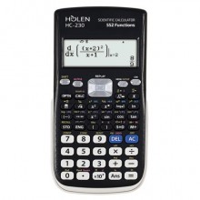 Calcolatrice scientifica Holen HC-230 10+2 cifre 552 funzioni ammessa alla maturità nero/bianco - 3532